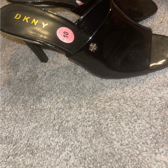 DKNY black high heel sandal size 10 - Picture 4 of 4